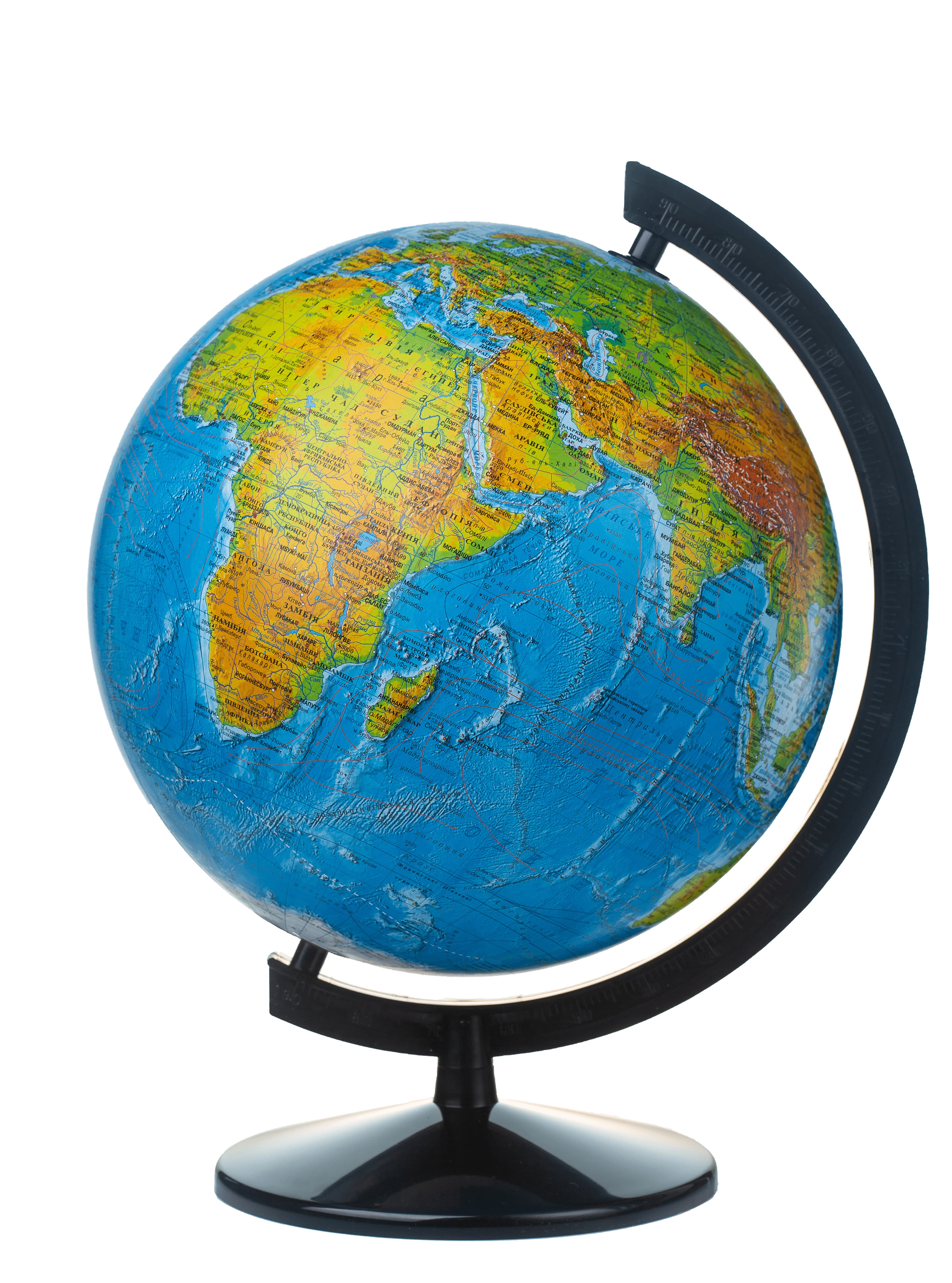 Physical globe without illumination 32 cm
